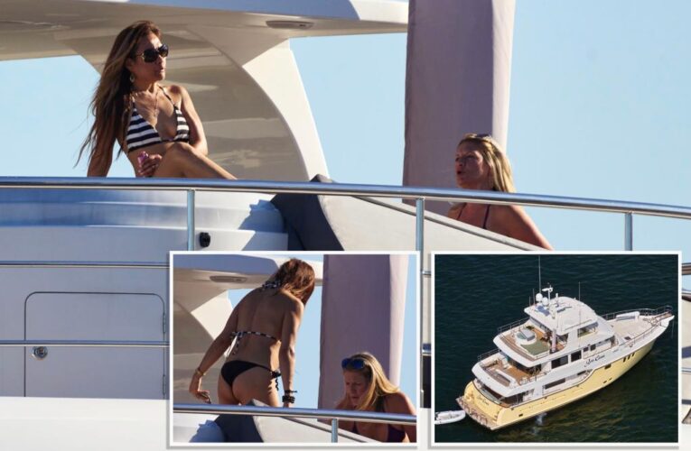 Bikini babes soak up the sun on Scott Burke’s porn party yacht