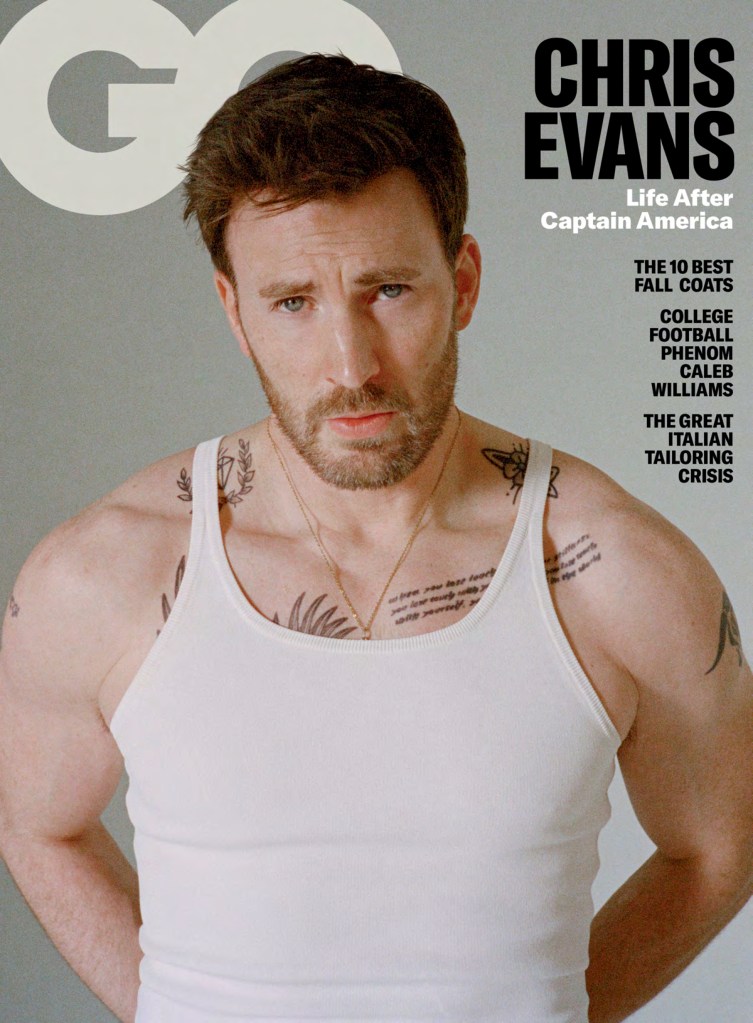 "There are some people that you meet and you just think, Man, that’s a movie star,” Evans, 42, told GQ for their October cover story adding that he believes he isn't one of them. 