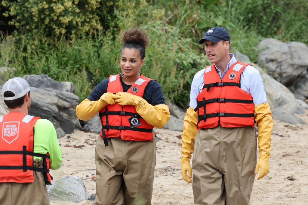 Prince William visits the Billion Oyster Project in New York City.