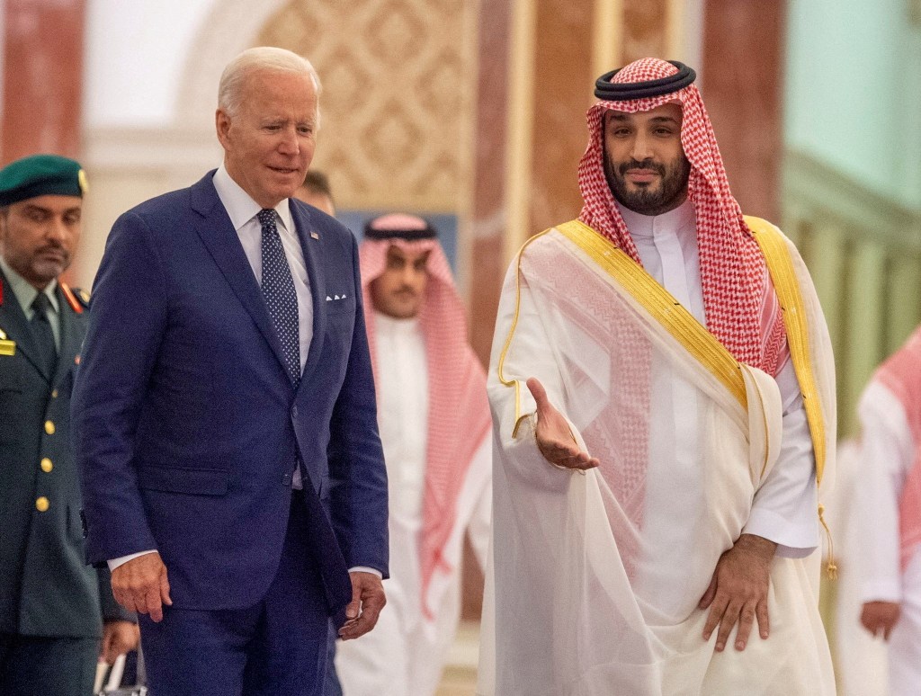 Joe Biden and Mohammed bin Salman
