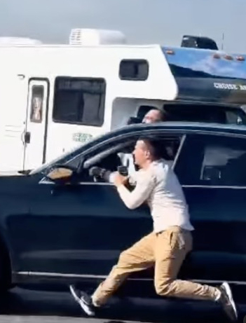  from Dmitry Koval who filmed the videos.
Shocking video shows San Francisco tourists thrown from moving vehicle as they tried to stop car robbers in broad daylight