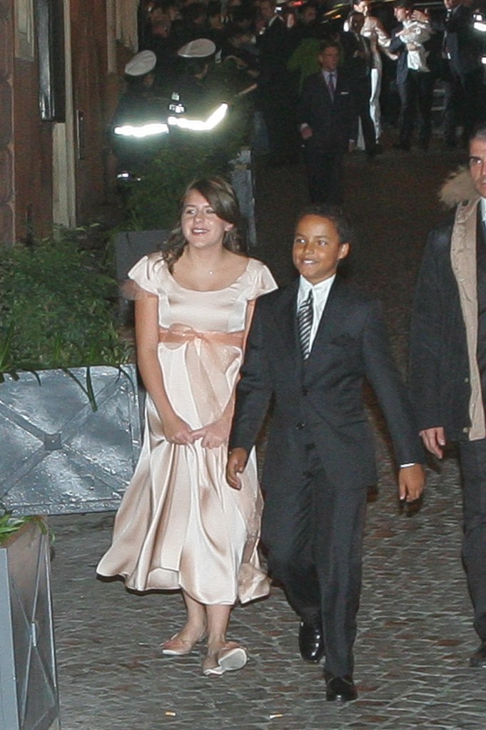 Isabella Kidman-Cruise and Connor Kidman-Cruise arrive at the 'Nino' restaurant two days ahead Tom Cruise and Katie Holmes' wedding in Rome on Nov. 16, 2006, in Rome.