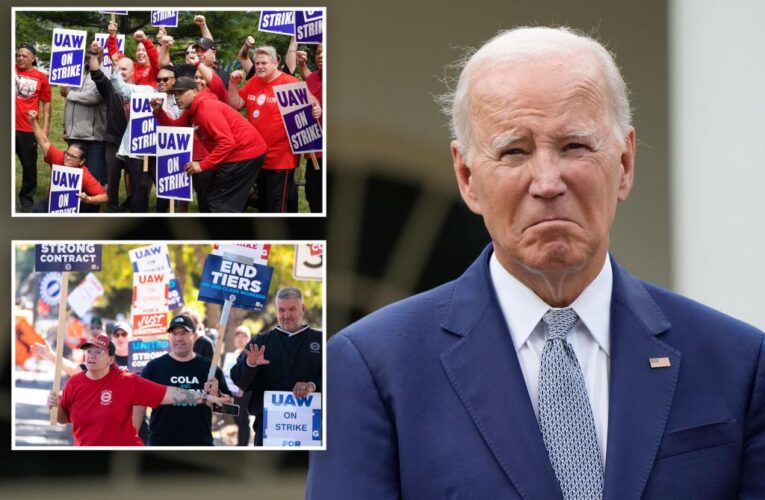 Biden to ‘join the picket line’ with UAW strikers