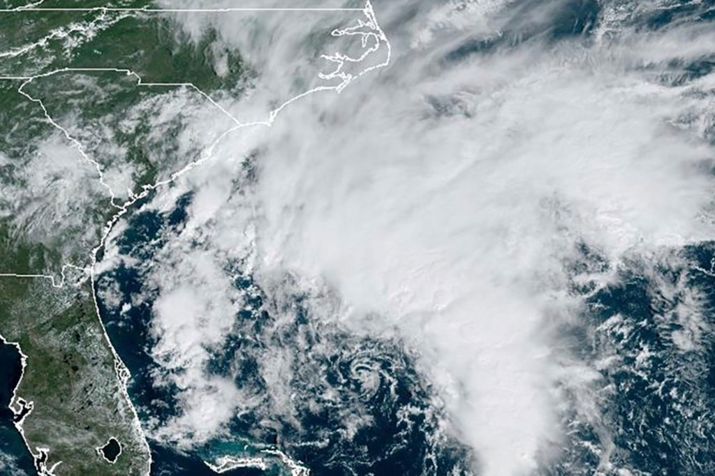 Tropical Storm Ophelia was named hours before it was expected to make landfall in North Carolina.