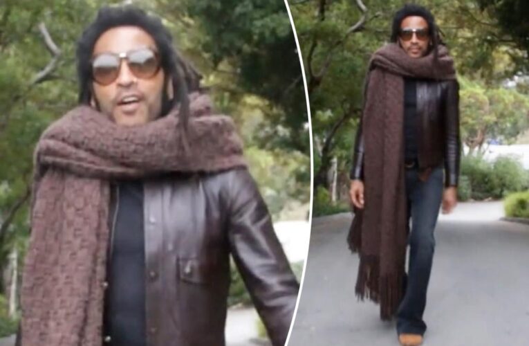 Lenny Kravitz’s huge fall scarf goes viral on TikTok