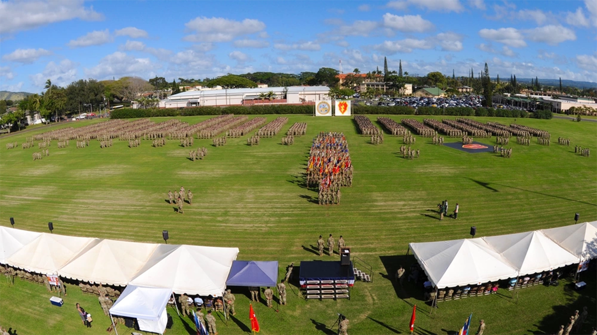 US soldiers at Schofield Barracks in Hawaii