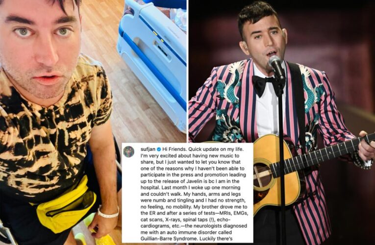 Indie folk singer Sufjan Stevens reveals he has Guillain-Barré Syndrome, learning how to walk again