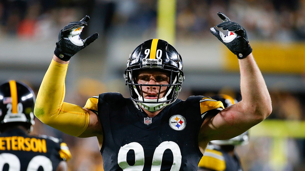 T.J. Watt celebrates touchdown