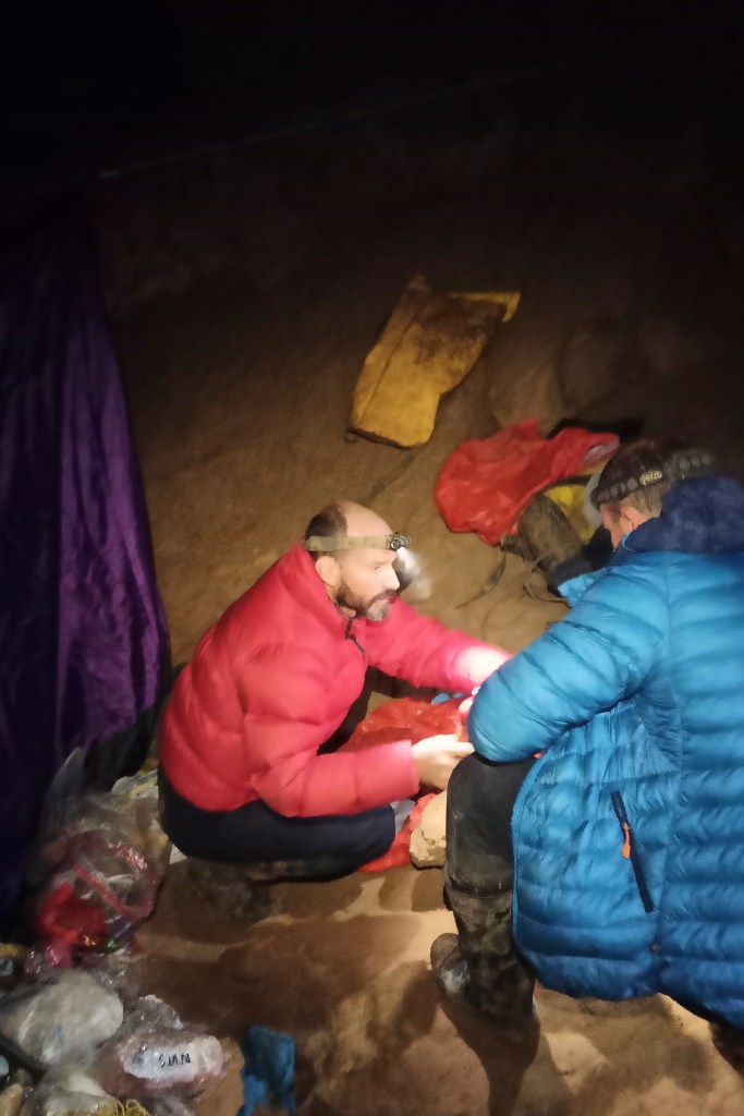 Speleologist Mark Dickey, 40, became ill with intestinal bleeding Saturday while taking part in an international expedition to map a new passage inside Turkey’s third deepest cave system.