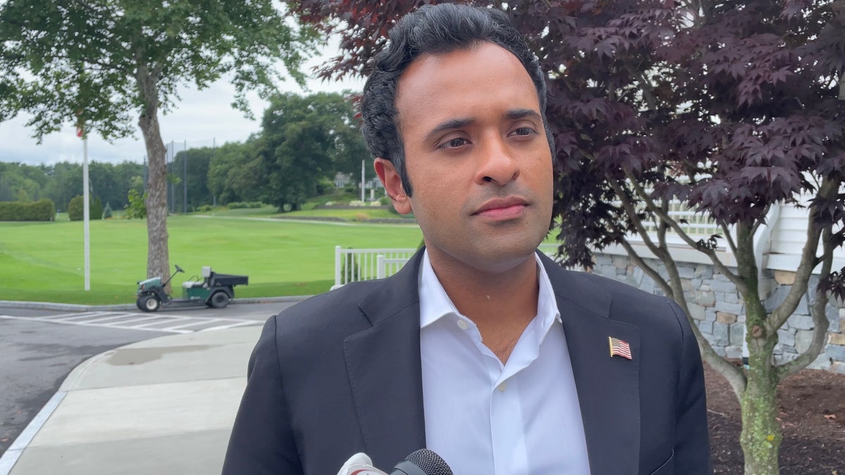 Vivek Ramaswamy isn’t sweating it out with the Fox News hosted first Republican presidential nomination debate just a week away