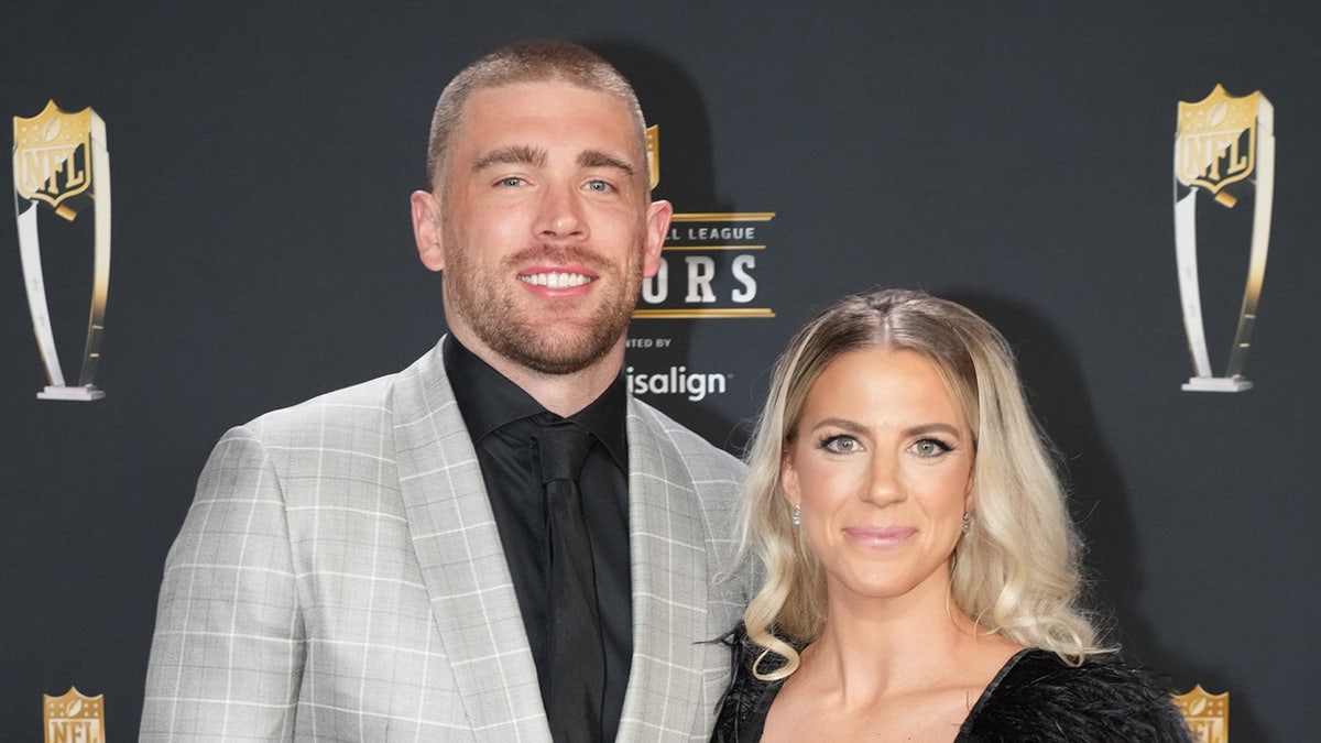 Zach and Julie Ertz pose on red carpet