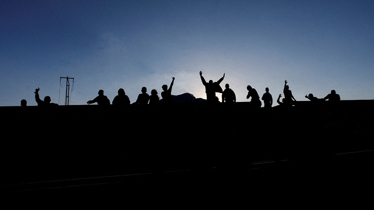 Silhouettes of people