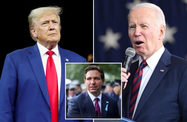 DeSantis needles Trump, Biden over their ages