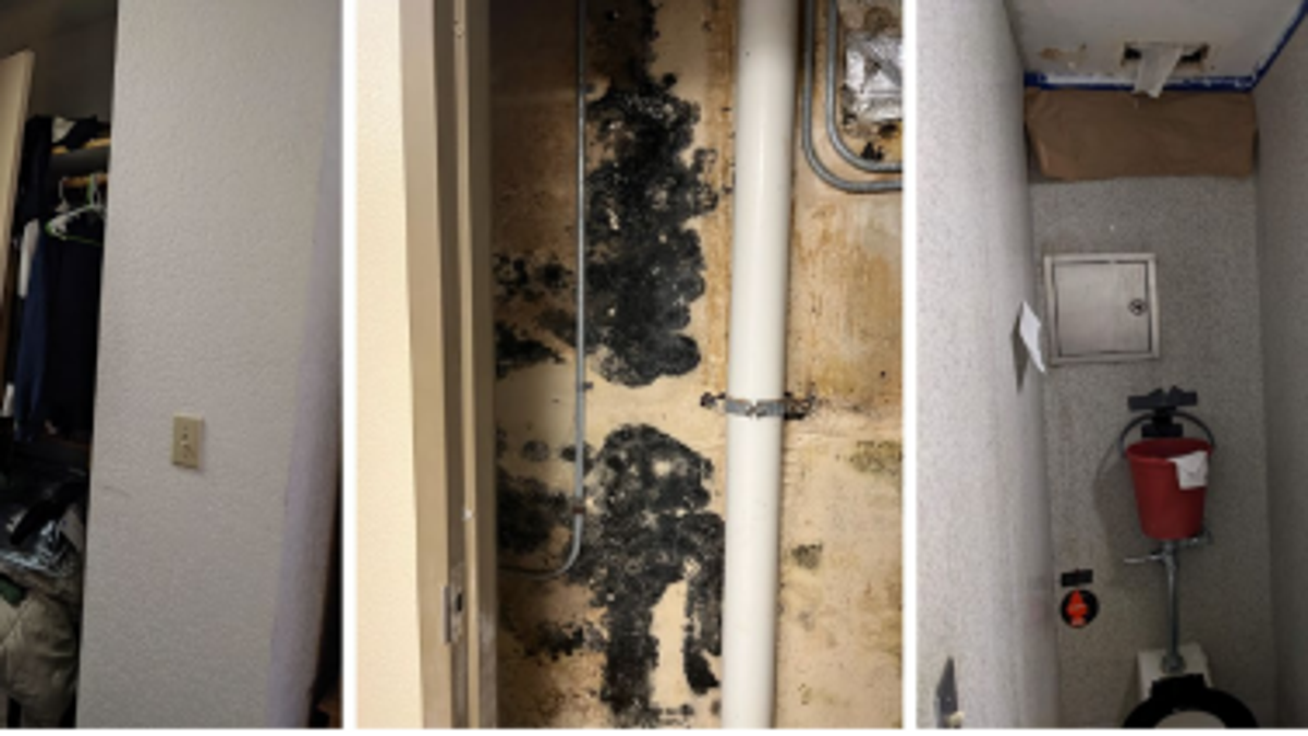 Barracks mold and plumbing issues from GAO photos