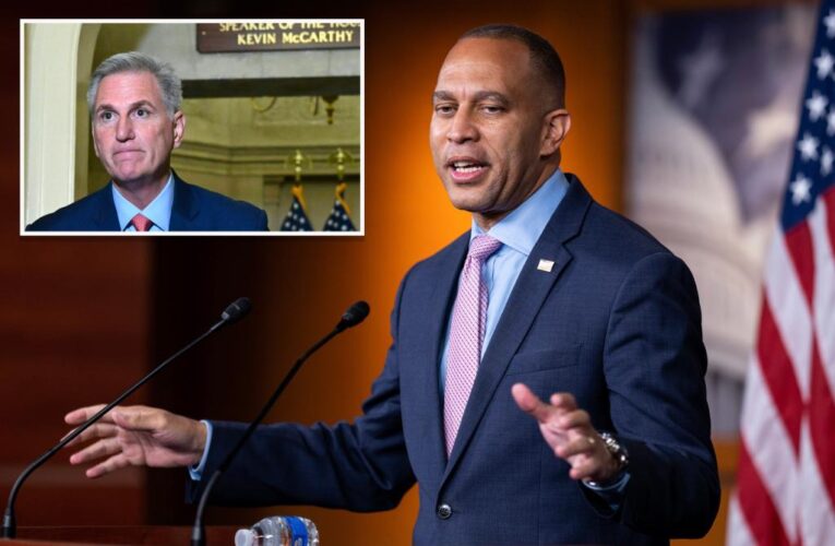 Hakeem Jeffries says GOP in ‘civil war’ as gov. shutdown looms