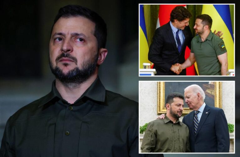 Ukraine’s Zelensky visits close ally Canadian Prime Minister Justin Trudeau after challenges on US trip