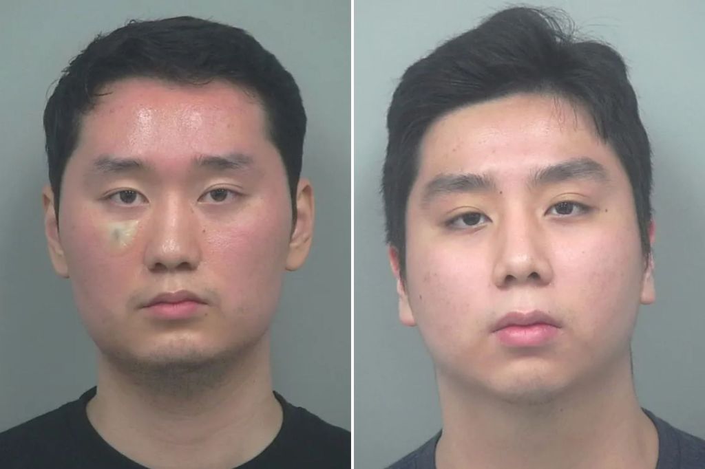 Lawrenceville residents Joonho Lee (left), 26, and Joonhyun Lee (right), 15, were also identified as suspects charged. 