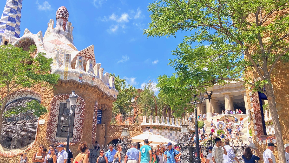 Park Güell in Barcelona, Spain