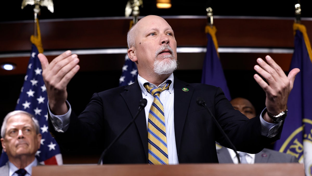 Chip Roy, R-Texas, at House Freedom Caucus press conference