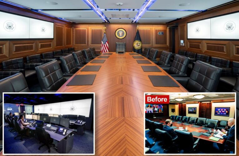 White House unveils new Situation Room after cocaine find