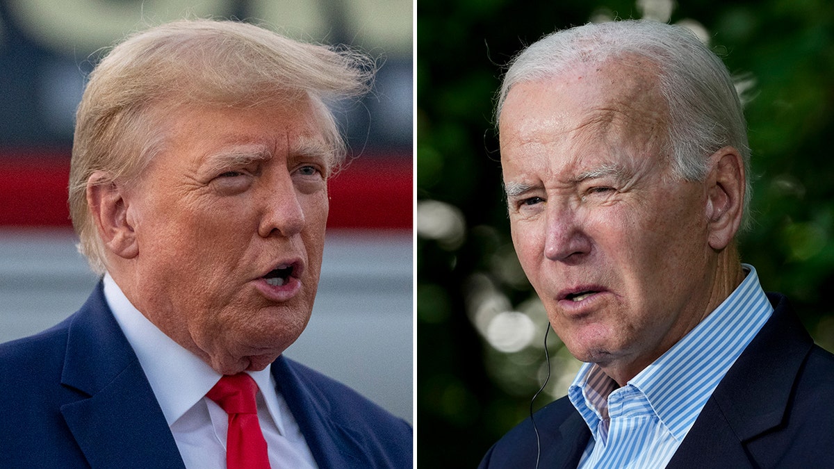 Trump, Biden split