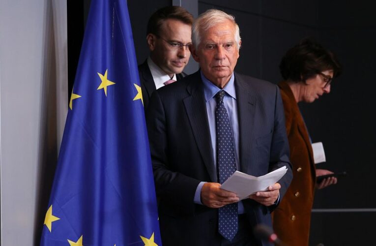 EU foreign ministers consider call for Gaza humanitarian ‘pause’, but divisions remain