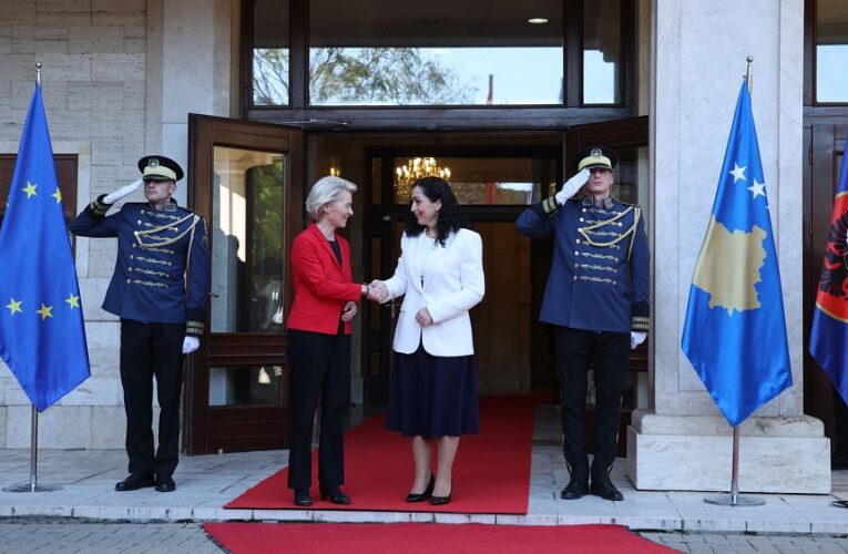 Von der Leyen vows to bring Western Balkan and EU economies ‘closer’ as four-day visit starts