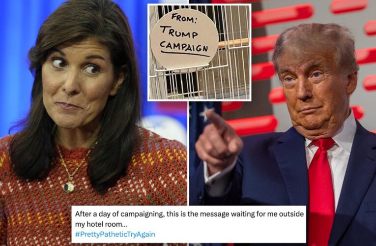 Nikki Haley campaign fires back at Trump team’s ‘creepy and desperate’ birdcage gift