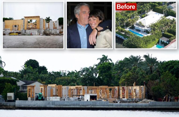 Construction on lavish new mansion begins in place of Jeffrey Epstein’s Florida sex den