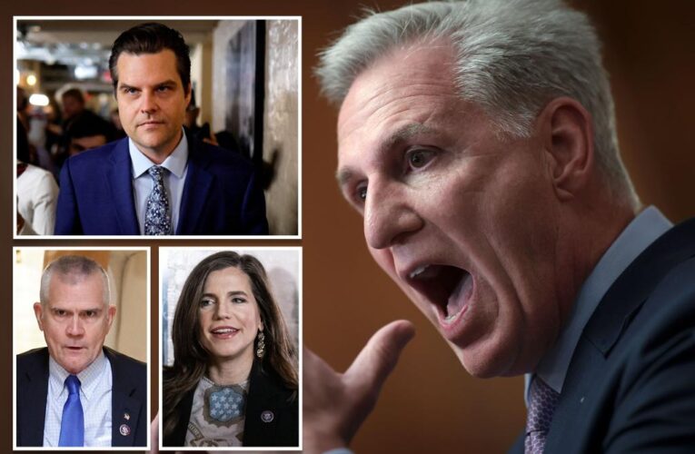 McCarthy lashes out at GOP rebels Mace, Gaetz and Rosendale in defiant exit speech