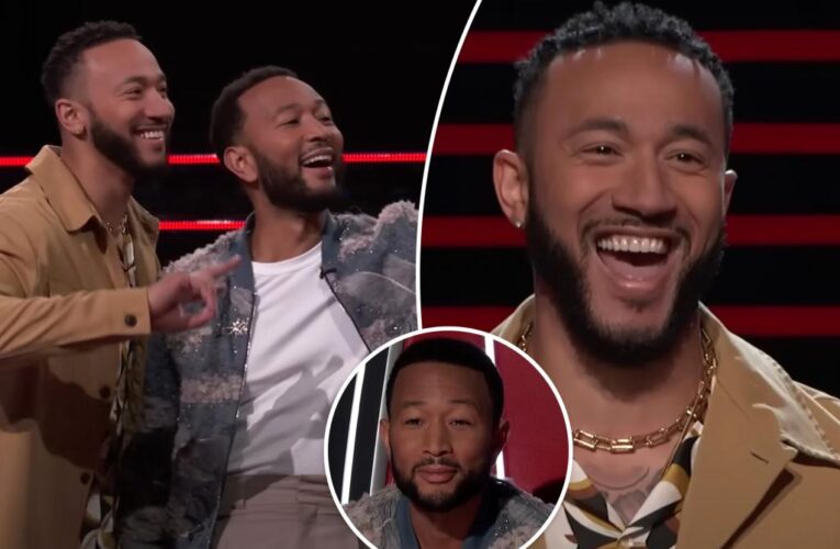 John Legend meets doppelgänger Talakai on ‘The Voice’ Season 24