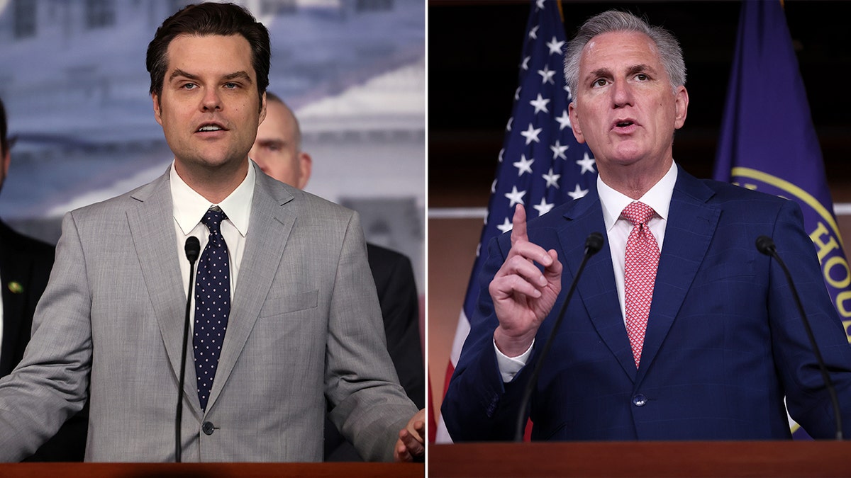 Matt Gaetz and Kevin McCarthy