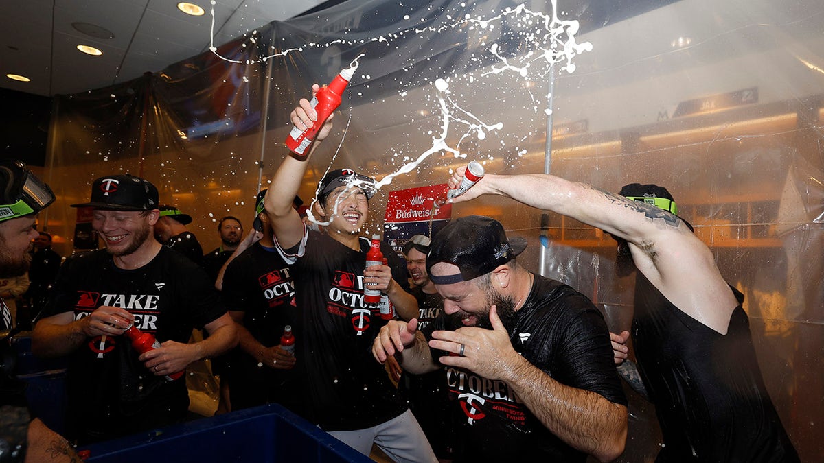 Minnesota Twins celebrate win