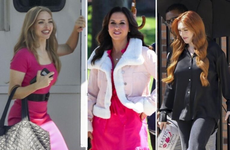 ‘Mean Girls’ Lindsay Lohan, Amanda Seyfried and Lacey Chabert reunite to film ad