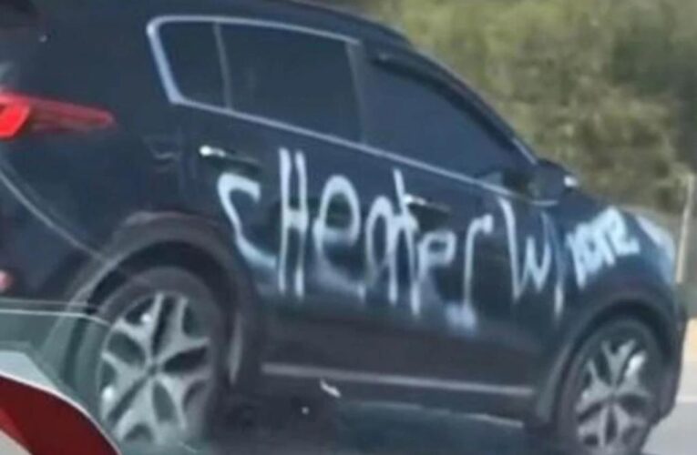 Australian car spray painted with words ‘cheater’ — sparking viral debate