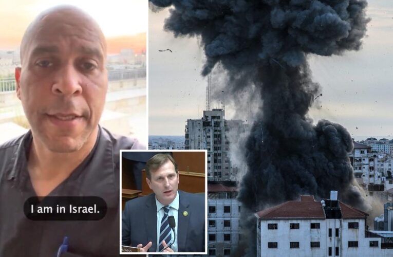 Sen. Cory Booker, Rep. Dan Goldberg in Israel during Hamas invasion