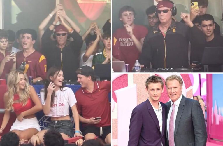 Will Ferrell pulls a Frank the Tank, crashes USC frat party to DJ
