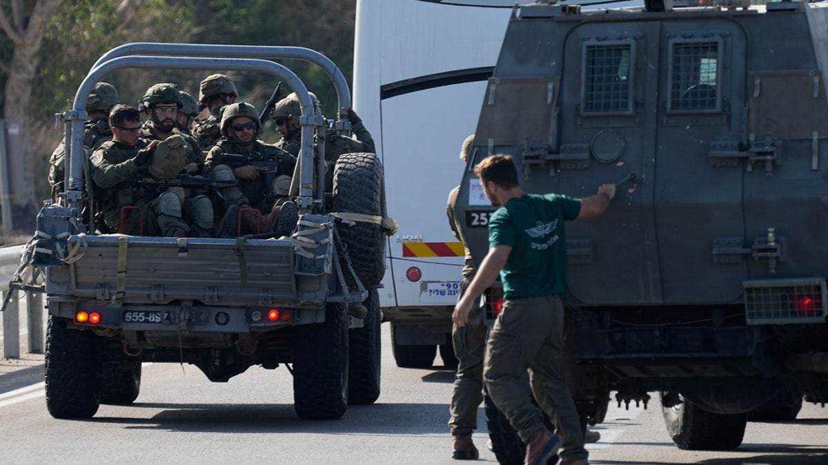 soldiers in jeep in Israel