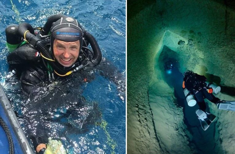 Renowned diver Brett Hemphill dies in Texas cave he set US record