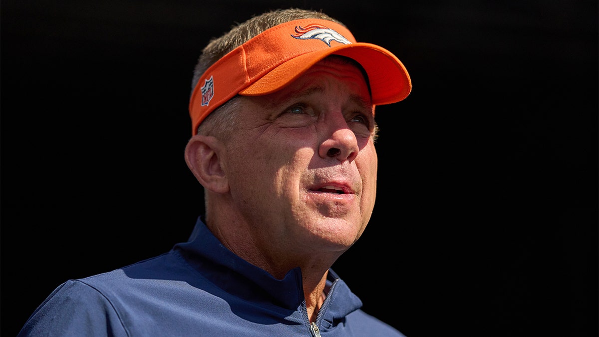 Sean Payton looks on against the Bears