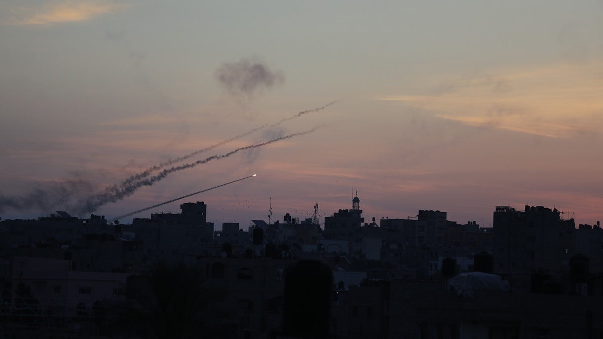 rocket seen over skies of Israel