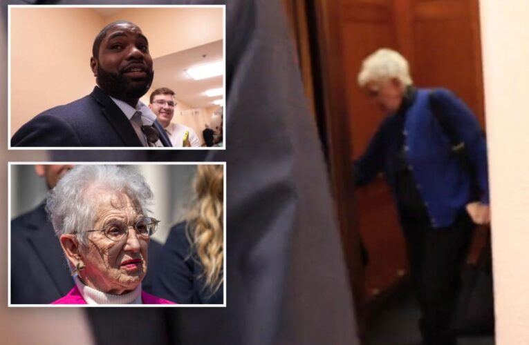 Rep. Virginia Foxx scolds reporters and House colleague blocking her from an elevator