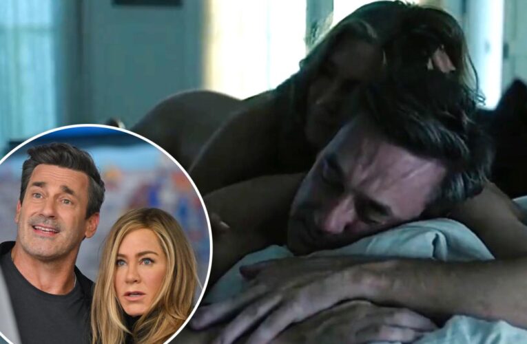 Jennifer Aniston wanted Jon Hamm on ‘Morning Show’ pre-sex scene