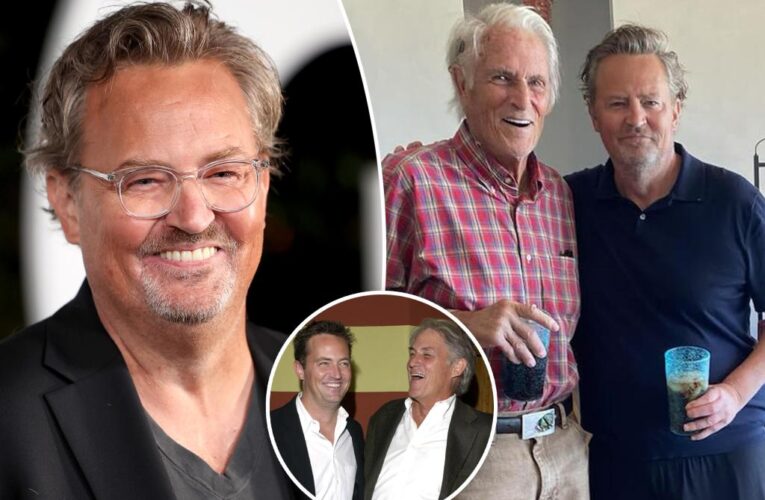 Matthew Perry shares rare photo with dad, John Bennett Perry
