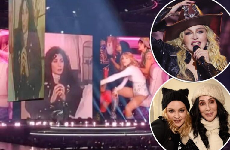 Madonna’s ‘Celebration’ tour features an ‘envious’ Cher video calling her ‘mean’