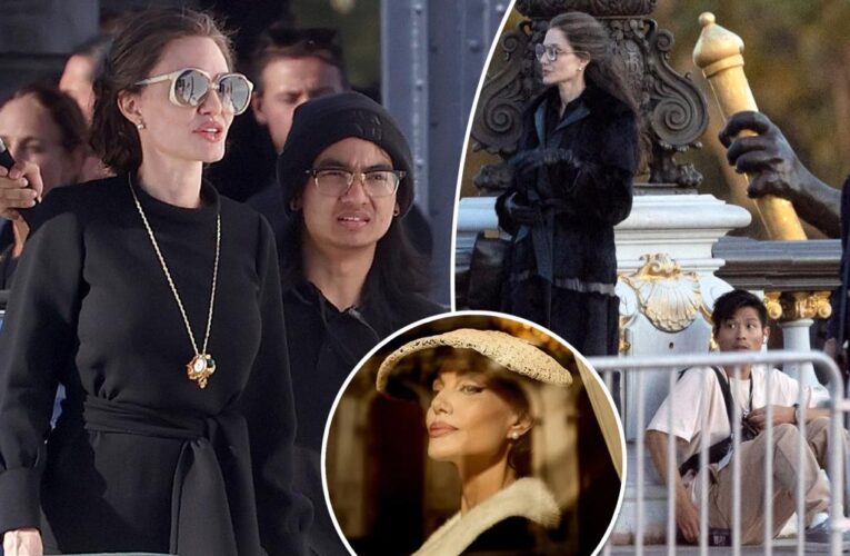 Angelina Jolie’s sons Maddox and Pax spotted on Callas biopic set