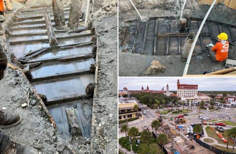 Florida road crew unearths unusual 1800s shipwreck in highway