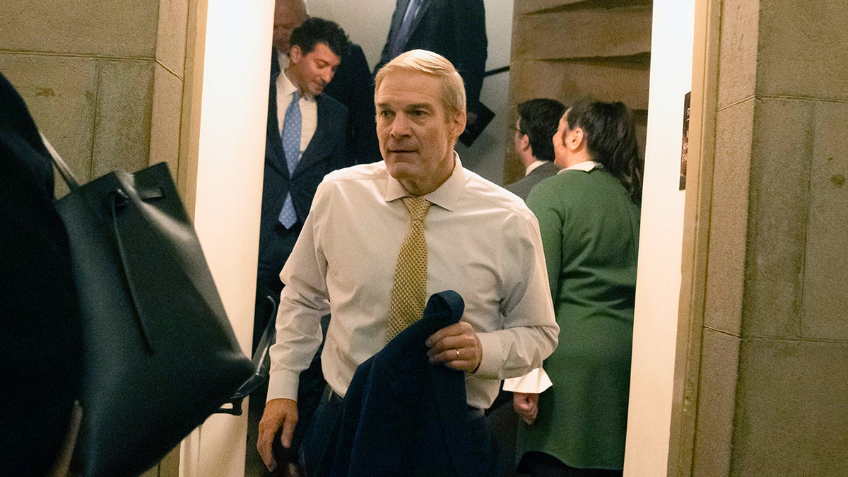 Rep. Jim Jordan, R-Ohio, walks through the Capitol