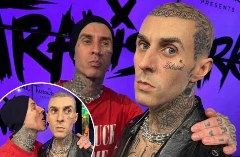 Travis Barker and ‘clone’ wax figure creeping out pals: ‘Holy s–t’
