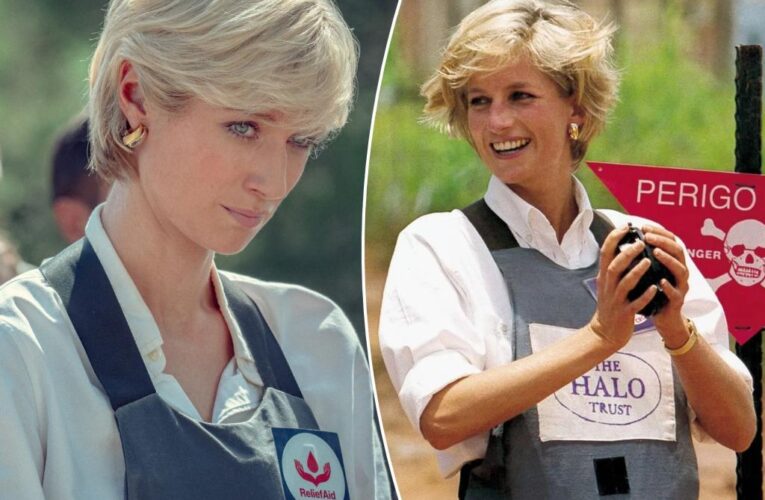 See ‘The Crown’ recreate Princess Diana’s historic landmine walk